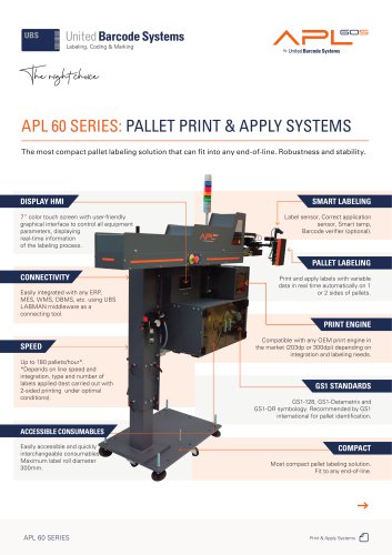 APL 60 Series by United Barcode Systems