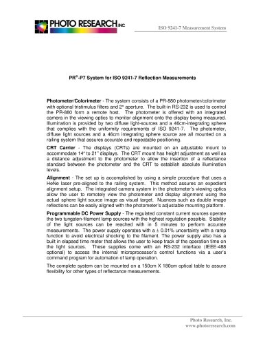 -P7 System for ISO 9241-7 Reflection Measurements