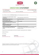 GREEN FORCE STATEMENT