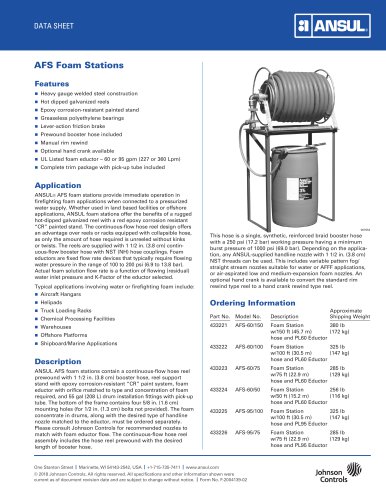AFS Foam Stations