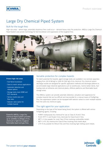 Large Dry Chemical Piped System