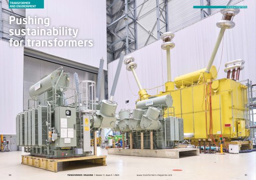 Pushing  sustainability   for transformers