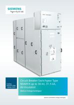 Circuit-Breaker Switchgear Type NXAIR H up to 36 kV, 31.5 kA, Air-Insulated