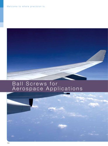 Ball Screws For Aerospace Applications