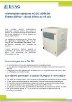 Alimentation secourue AC/DC ADM-SB Entrée 230Vca – Sortie 24Vcc ou 48 Vcc - 1