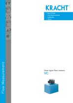 Gear type flow meters VC