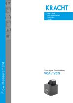 Gear type flow meters VCA / VCG