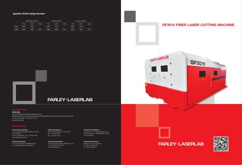 Farley Laserlab GF3015 Laser Cutting Machine for Sheet Metal Cutting