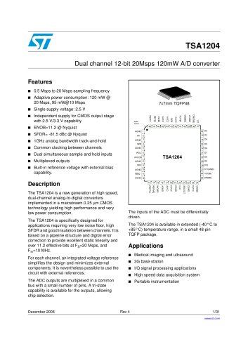 TSA1204 DUAL CHANNEL