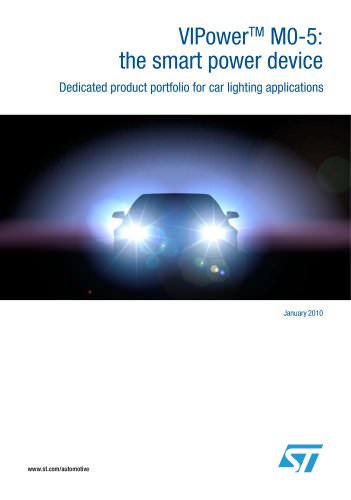 VIPowerTM M0-5:  Dedicated product portfolio for car lighting applications the smart power device