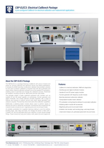 CBP-ELEC3: Electrical CalBench Package