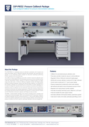 CBP-PRES2: Pressure Instrumentation CalBench Package