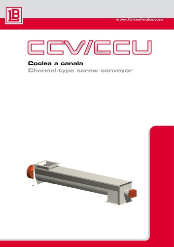 CCU-CCV  Channel-type screw conveyor