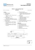 CMX7261 Multi-transcoder IC