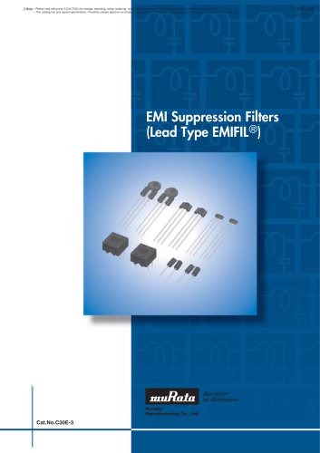 EMI Suppression Filters (Lead Type EMIFIL® )