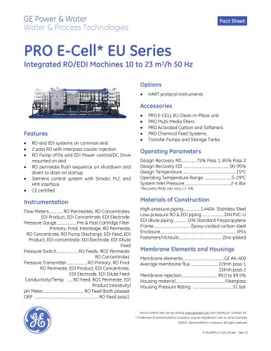 PRO E-Cell EU Series