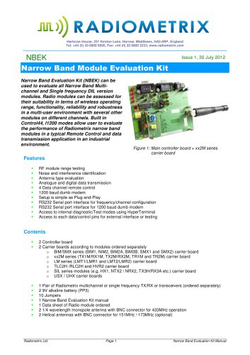 Narrow Band Module Evaluation Kit