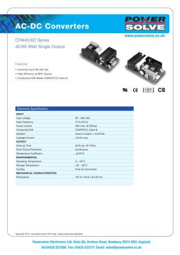 CFM40-60 Series