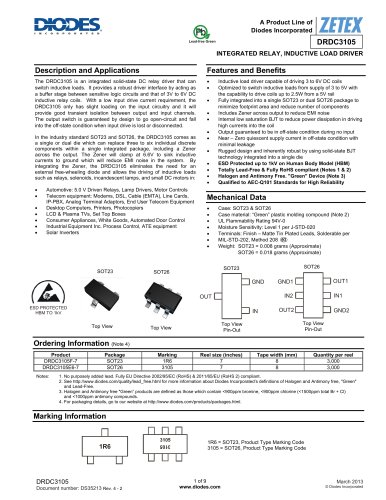 Functional Arrays Relay drivers DRDC3105E6