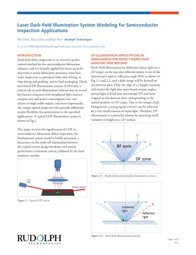 Laser Dark-field Illumination System Modeling for Semiconductor Inspection Applications