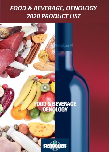 FOOD & BEVERAGE, OENOLOGY 2020 PRODUCT LIST