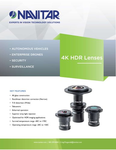 4K HDR Lenses