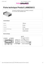 Fiche technique Produit LAM6D5012 - 1