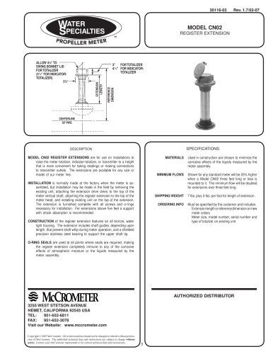 CN02 Register Extension