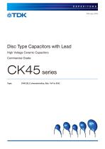 Disc Type Capacitors with Lead CK45  series