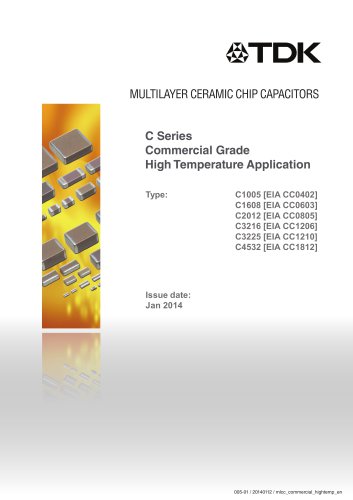 Multilayer Ceramic Chip Capacitor C Series Commercial Grade