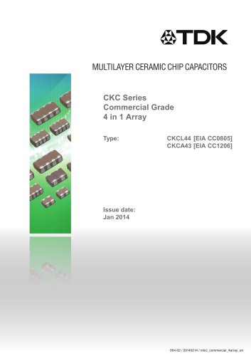 Multilayer Ceramic Chip Capacitor design with 4 capacitors in 1 ceramic body