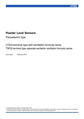 Piezoelectric Type LTS, TSP