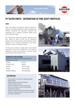 PT-FILTER UNITS - separation of fine dust particles