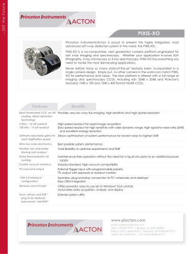 PIXIS-XO Product Flyer 