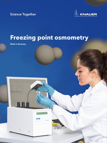 Freezing point osmometry