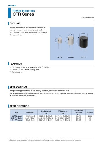 CFR Series Power Inductors