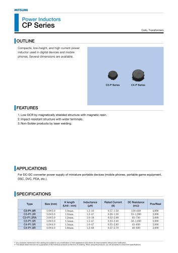 CP Series Power Inductors