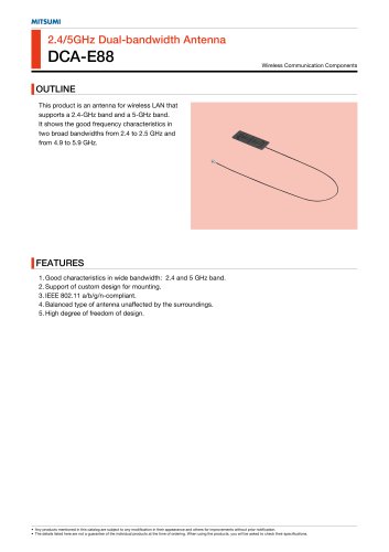 DCA-E88 2.4/5GHz Dual-bandwidth Antenna