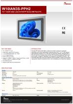 10.1” Intel® Alder Lake-N N150 PP Series HMI Panel PC W10IAN3S-PPH2