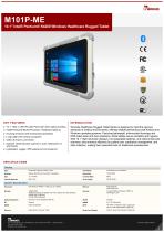 10.1" Intel® Pentium® N4200 Windows Healthcare Rugged Tablet M101P-ME