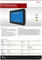 10.1" NXP i.MX6 EL Series HMI Panel PC W10FA3S-ELH2