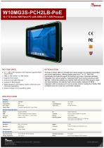 10.1" S Series HMI Panel PC with ARM A78 + A55 Processor W10MG3S-PCH2LB-PoE