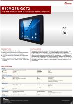 10.4" ARM A78 + A55 G-WIN GC-Series Front IP65 PCAP Panel PC R10MG3S-GCT2