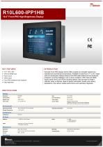 10.4" Front IP65 High Brightness Display  R10L600-IPP1HB 