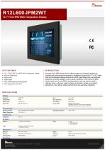 12.1" Front IP65 Wide Temperature Display  R12L600-IPM2WT 
