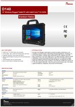 14" Windows Rugged Tablet PC with Intel® Core™ i5-1235U D140