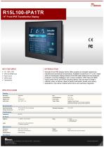 15" Front IP65 Transflective Display  R15L100-IPA1TR 