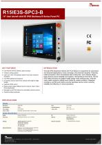 15" Intel Atom® x6413E IP65 Stainless B Series Panel PC R15IE3S-SPC3-B