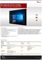 15" Intel® Celeron® N6211 S Series HMI Panel PC R15IE3S-PCC3-POE