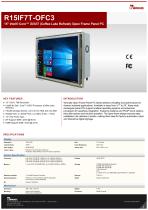 15" Intel® Core™ i3/i5/i7 (Coffee Lake Refresh) Open Frame Panel PC R15IF7T-OFC3